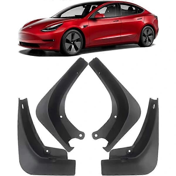 Stænklapper i høj kvalitet, komplet sæt, ingen boring påkrævet, kompatible med Tesla Model 3 2017-2023 - Perfect_tfrf