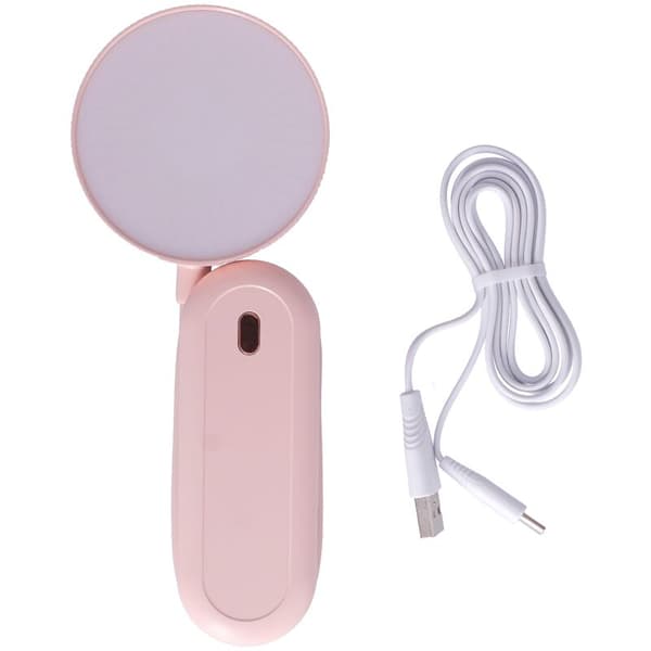 LED Desk Lamp with Gooseneck Night Light, 3 Colors, Smooth Dimming, Foldable Eye Protection Lamp, USB Charging (Pink)