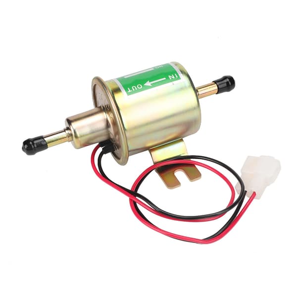 Universal 24V Car Boat Electric Fuel Pump Inline Filter Gasoline Diesel Replacement (Gold)