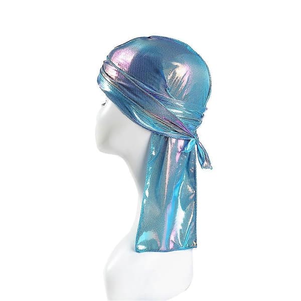 Mote Ensfarget Barn Polyester Hatt Hodeplagg Lang Hale Hodeskjerf (Himmelblå)