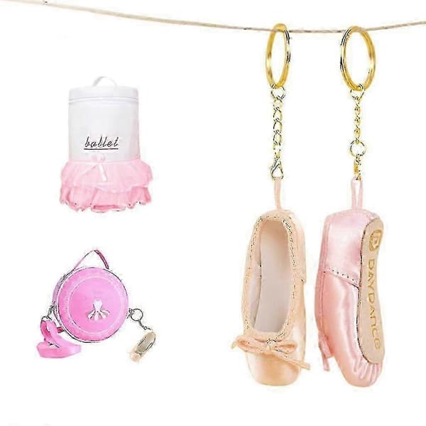 Håndlavet Mini Ballet Pointe Sko Nøglering & Charm Gave til Europæiske Danseelskere