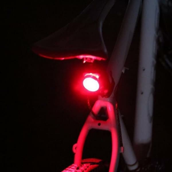 3 tilstande cykellygte indbygget batteri genopladelig USB LED 2 stk