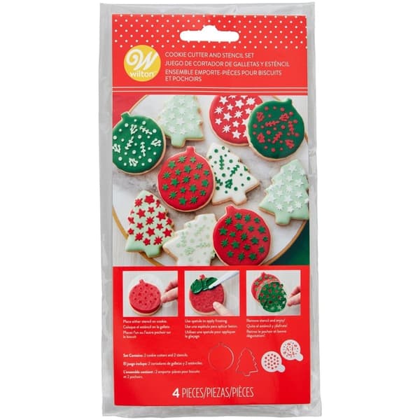 Wilton Udskærere & Stencils Jul pk/4 multifärg multicolor