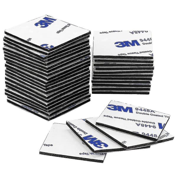 3M Kompatible Dobbeltsidige Skummonteringsputer 40x40mm 150st Sterk Tape[JUN]