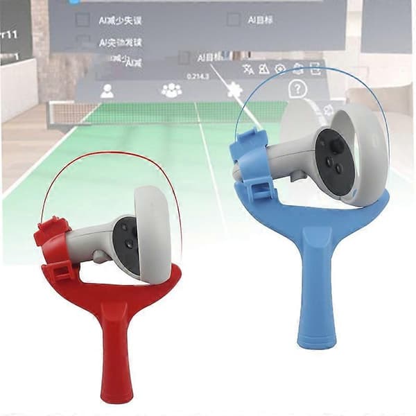 1 Pair Table Tennis Racket Grips Very Realistic Enhance VR Experience L/R VR Controller Paddle Handles for OculusQuest2