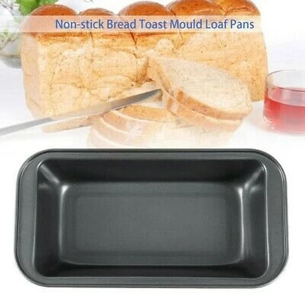 2 brødforme til bagning, non-stick kulstofstål, brødform, bageplade, toastform, kage, brød, bagværk, toast, rede[co]