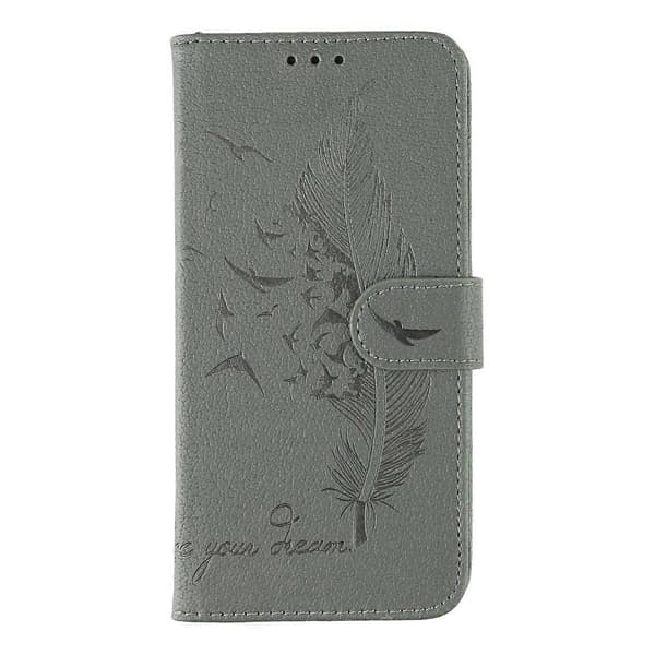 For Xiaomi Redmi A5 4G (171.7mm) Poco C71 4G Case Feather Print PU Leather Wallet Phone Case