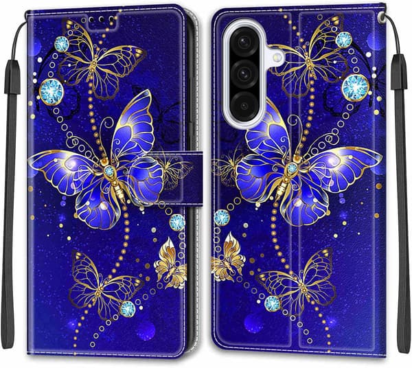 2025 ChoosEU Læder Flip Cover til Samsung Galaxy A56 5G | Mønstret Beskyttelse[JUN]