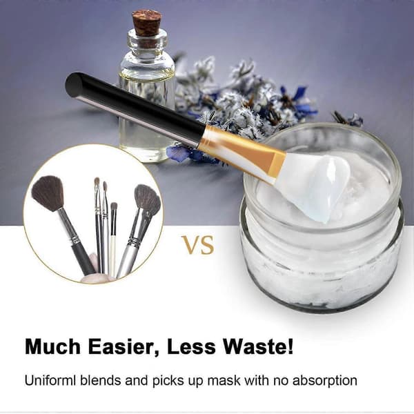Facial Mask Brush, Bristle-Free Silicone Scraper for Cosmetics, Applicator Brush for Face Masks Compatible with Applyi