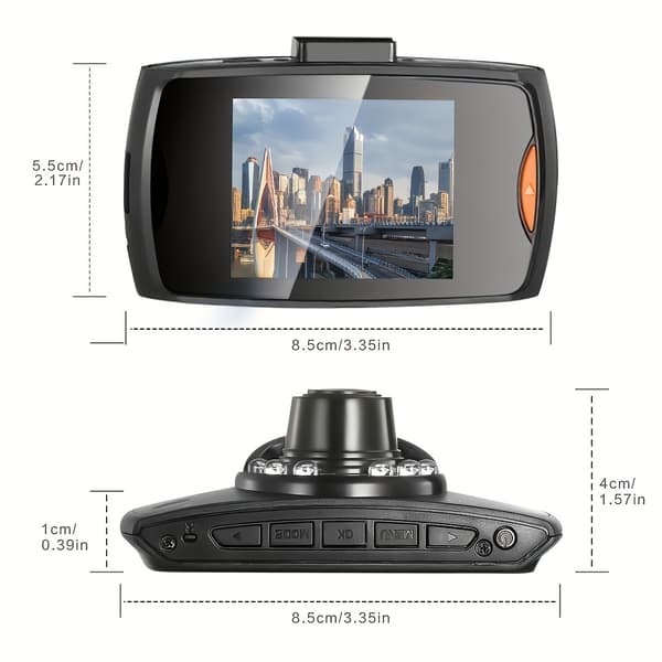 HD 720P Bilkamera 2.4 \" IPS-skærm