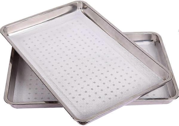 8 Pieces Square Silicone Sheets for Dehydrator, Non-stick Reusable Thickened Silicone Steamer Mat for Fruit and Food Dryer