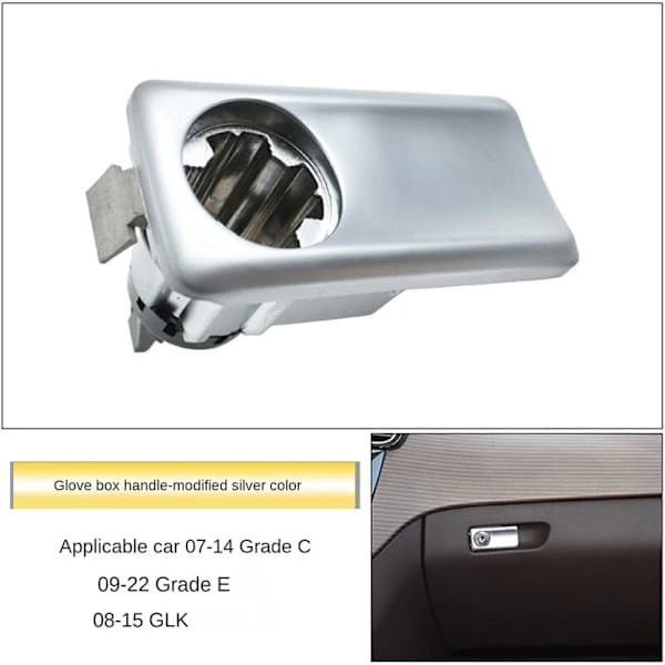 For - W204 W207 W212 X204 Car Box Handle Cover Toolboxes Gear Lever Chrome[co]