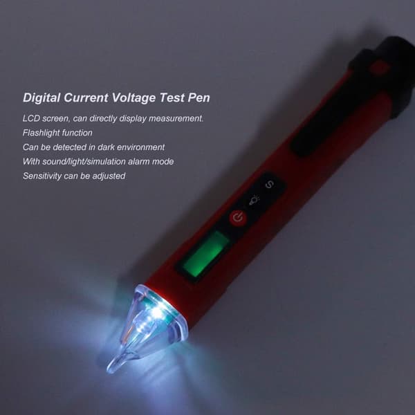 1 x testpenna, larmpenna, strömtestverktyg, elektriker testpenna