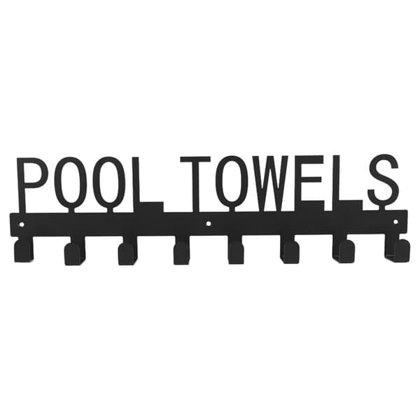 Outdoor Wall Mounted Pool Towel Rack Hooks for Bathroom Pool,