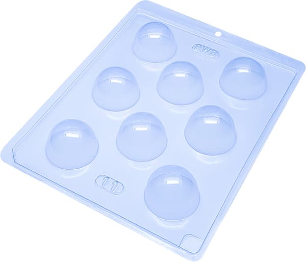 Pralineform Kuppel Chokoladeform 8 stk - BWB 11 Transparent transparent