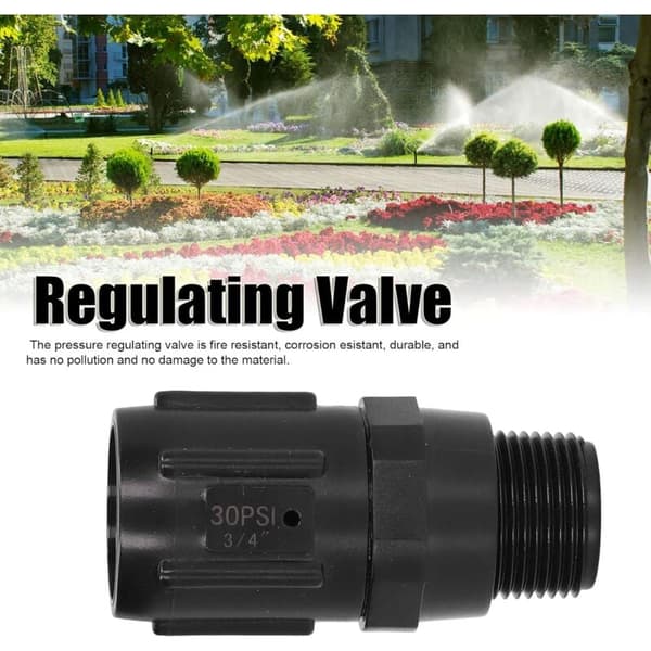 30 PSI G3/4 Pressure Regulator, Drip Irrigation Pressure Regulator, Low Flow Pressure Reducer, Drip Irrigation Hose Adapter for Iron