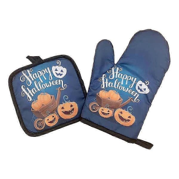 Halloween Durable Gloves with Hanging Loop Heat Resistant to Protect Hands Gift-FY-