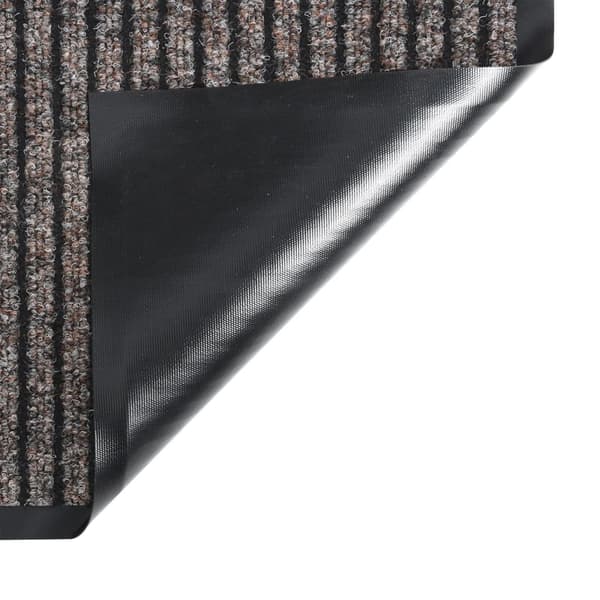 vidaXL Dørmåtte stribet beige 80x120 cm Beige beige