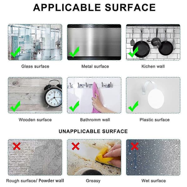 【LD】Clear Double-Sided Mounting Tape Heavy Duty Multifunctional Removable Adhesive Super Sticky Nano Tape