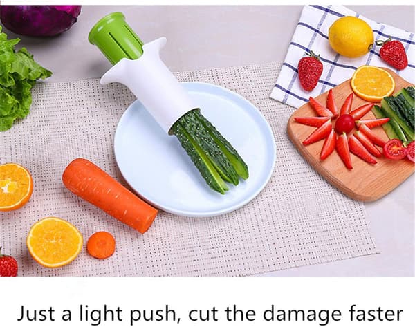 Creative Kitchen Utensils, Multifunctional Fruit and Vegetable Slicer, Fruit Salad Pizza Fruit Dispenser
