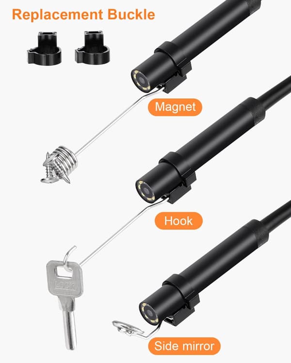 Industrial Endoscope, 1080P HD Endoscope Camera, 5m, 2.4 inch Pipe