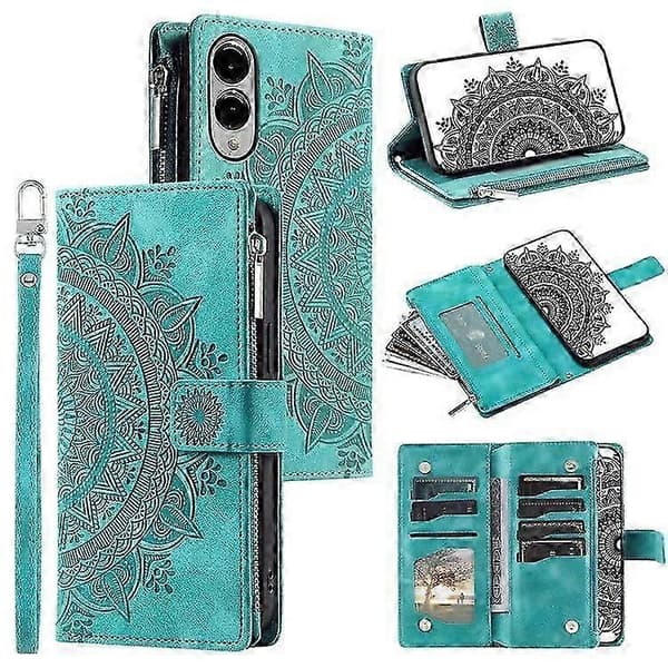 PU-läder Plånboksfodral med Mandala-blomstermönster för Samsung Galaxy S25 Edge