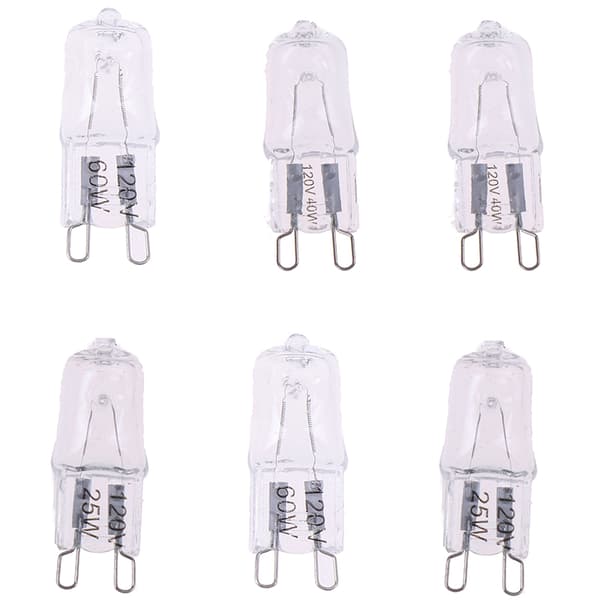 10 stk G9-stift Halogen 120V 25W 40W 60W Pære JCD G9 40W