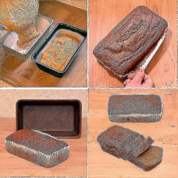 40-pak Fedtbestandige Brødforme, Lige Kant, Bagepapir, Non-Stick Muffinsforme T
