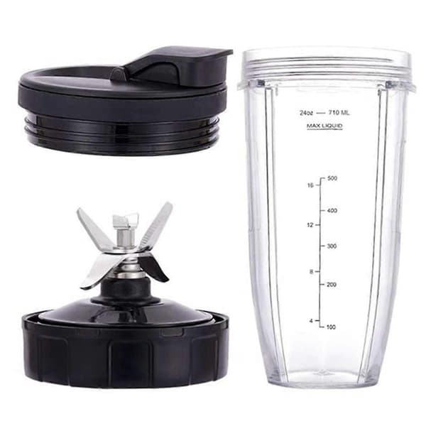 Til Ninja Blender Reservedele, 24Oz Kop 7 Finner Ekstraktorblad, til Nutri Ninja Auto IQ BN801