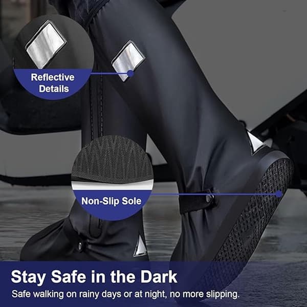 Waterproof Overshoes - 1 Pair - Overshoes - Rain Shoe Covers - Shoe Covers - Rainproof