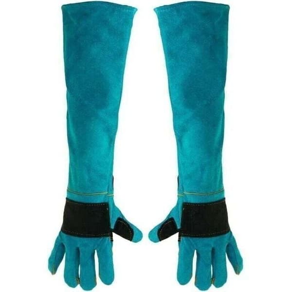 Heat Resistant Leather Welding Gloves 60cm Extended 1 Pair PPE Compatible with Welding