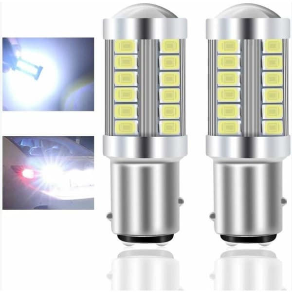 2 pieces 1157 BAY15D LED car bulb white 900LM super bright reverse light 12V
