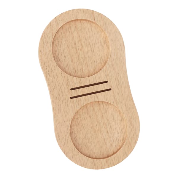 Wooden Coffee Tamper Mat, Powder Press, Water Distribution Net, Storage Rack, Bookend
