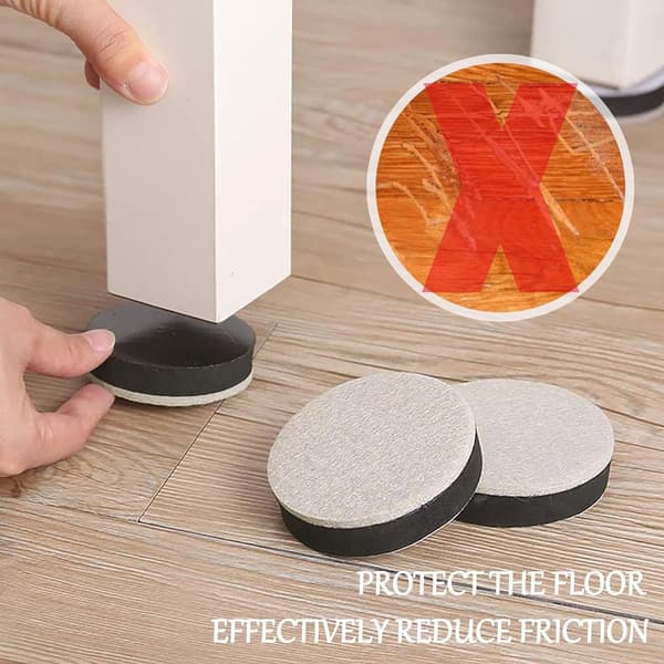 Furniture Felt Pads, 8 Pieces, 1.3 cm Thick Self-Adhesive Non-Slip, for Sofas, Beds, Tables