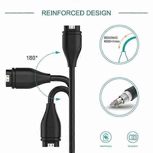 Oplader Garmin Ure - Universal Hurtig Oplader Sort Sort