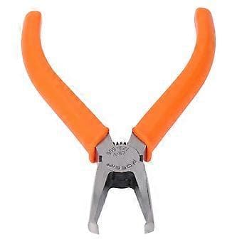 End Cutting Pliers 6mm Bent Hardened CrV Steel Right Angle Flush Cutting Model Tool Pliers