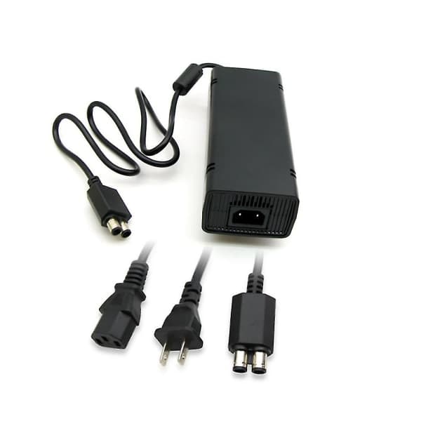 Strømadapter med ladekabel for Xbox 360 Slim Host 100-240v Universal (FMY)