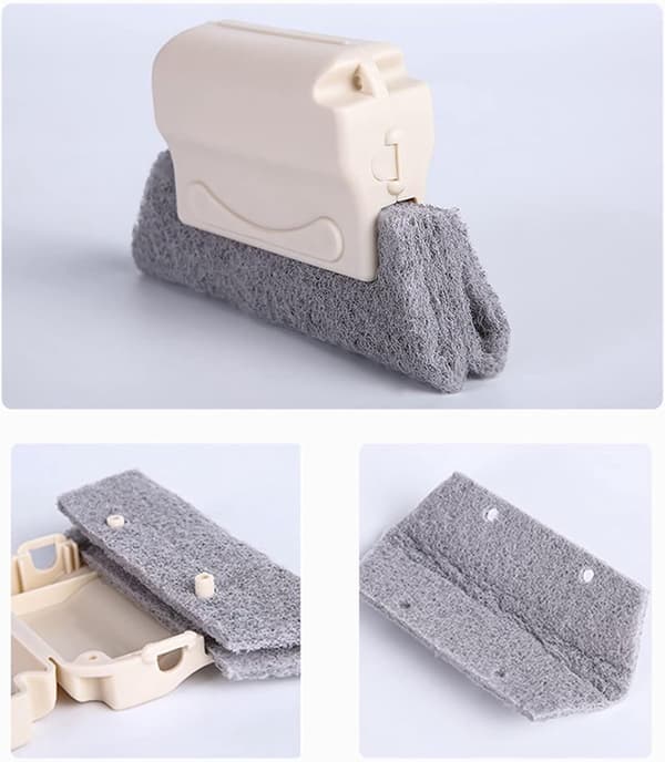 6 Window Track Cleaning Brushes - Mini Small Brush for Door Rails, Window Tracks