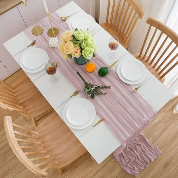 Azure bordløper - for bryllup, nattverd, bursdag, fest Rosa Pink
