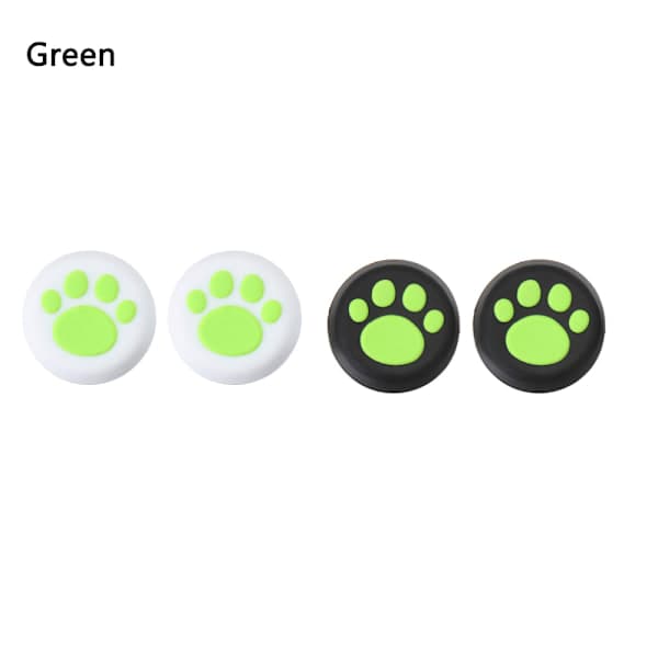 4 st PS5 Tumspaksgrepp Silikon GRÖN - högkvalitativ grön green green
