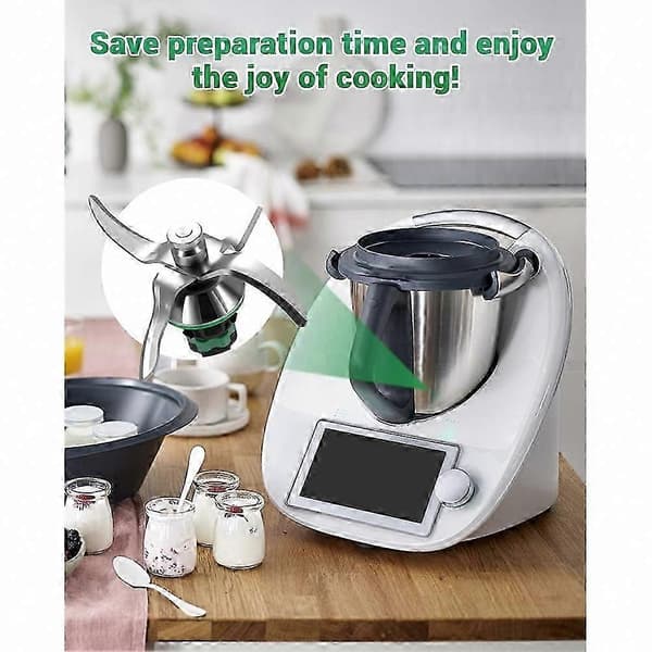 Erstatningsblad til Thermomix TM5 og TM6, højkvalitets blandekniv i rustfrit stål til hakning og omrøring