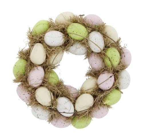 Muna-kranssi 29 cm Festive multifärg multicolor