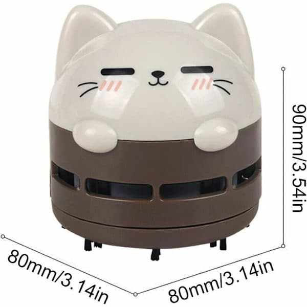 Mini pölynimuri, mini murunimuri, johdoton, USB-ladattava, hiljainen ja energiatehokas