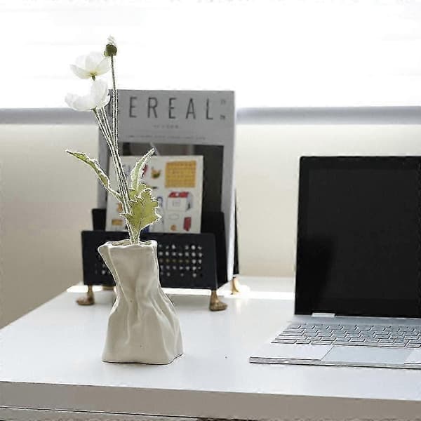 Keramisk vase til blomsterarrangementer, stue og spisebord