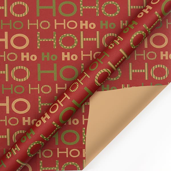 Christmas Wrapping Paper - 6 Sheets - Retro & Vintage Design - Complete Set with 2x String, Tape & Stickers - Gift Wrap