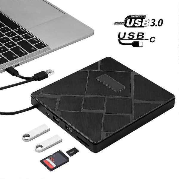 Usb3.0 Dvd-brenner Dvd Rw Cd Ekstern Optisk Enhet Cd/dvd-spiller Tf/sd For Bærbar PC