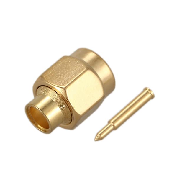 10x SMA hanstik lodde RF koaksialstik til semi-rigid RG402 0,141 tommer kabel guld