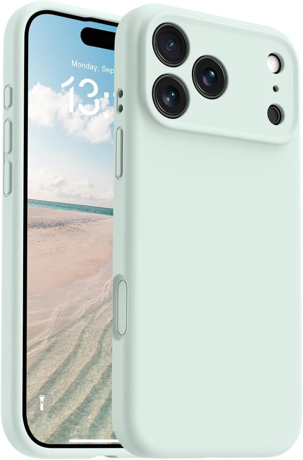 Ultratynt MagSafe silikonecover til iPhone 17 Pro Max - Mintgrøn iPhone 17 Pro Max vert menthe