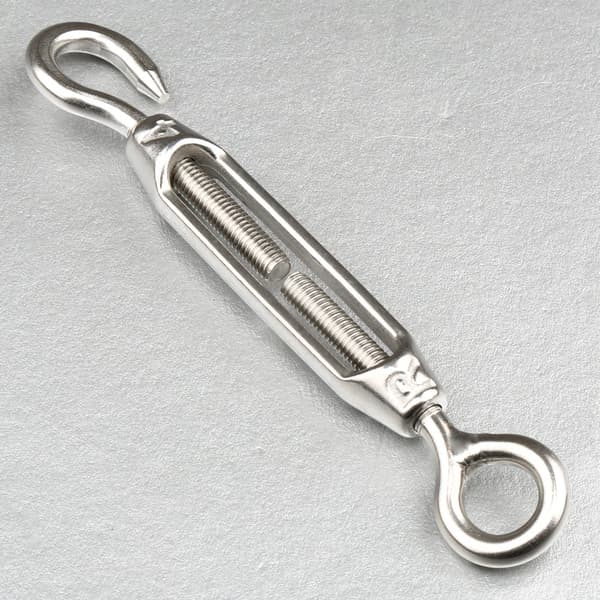 Wire Rope Strammer M4 i rustfrit stål med krog og øje, rebkabelspændingssæt til tunge belastninger - Wire Rope Strammer