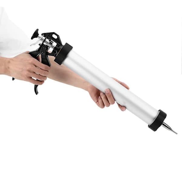 Jerky Gun Sæt Aluminiumlegering Rustfrit Stål Kød-pindemaskine Med Runde Og Flade Dyser Nem Rengøring 38 Cm